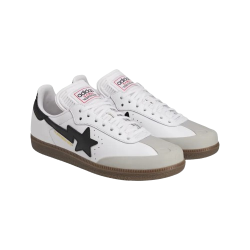 BAPE x Adidas Samba White Black Gum
