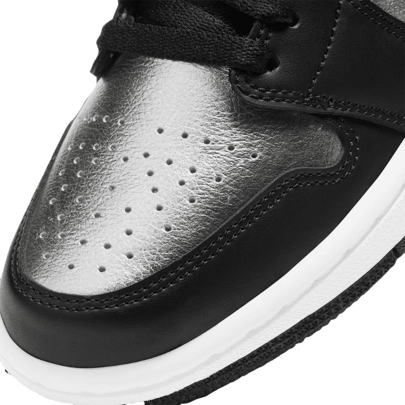 Air Jordan 1 Low Black Metallic Silver