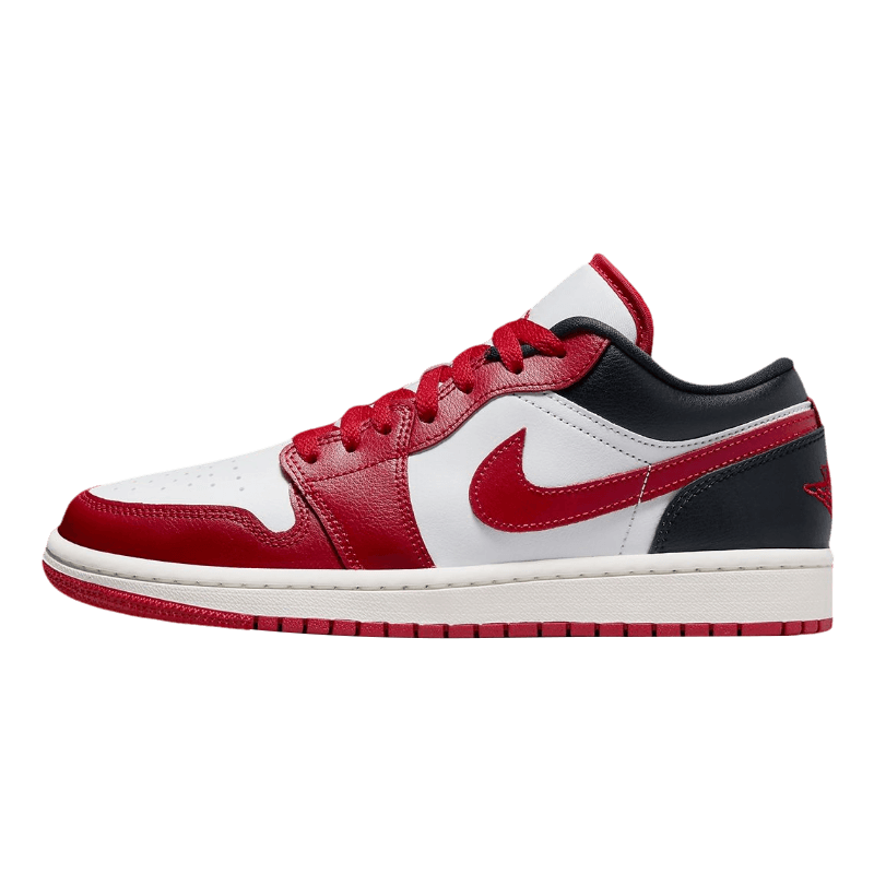 Air jordan 1 black white hot sale gym red