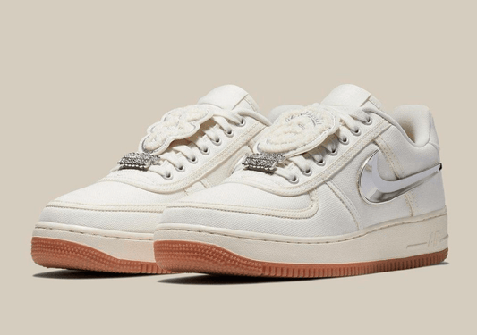 Tênis Nike Air Force 1 do Travis Scott Cactus Jack White