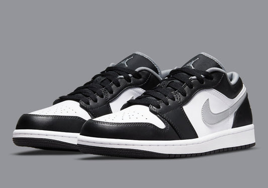 SNEAKER NIKE AIR JORDAN 1 LOW BLACK MEDIUM GREY PRETO BRANCO E CINZA