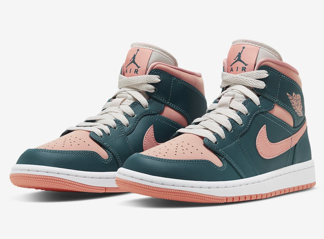 Veja o novo Air Jordan 1 Mid "Dark Teal Green" divulgado pela Nike
