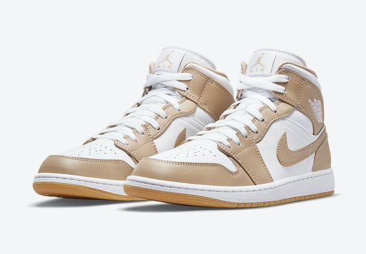 NIKE AIR JORDAN 1 MID TAN GUM