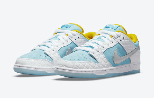 TENIS SNEAKER NIKE DUNK AZUL AMARELO FTC