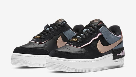 SNEAKERS FEMININO NIKE AIR FORCE 1 SHADOW BRANCO ROSA LARANJA