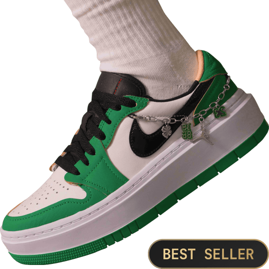 Air Jordan 1 Elevate Lucky Green On Feet