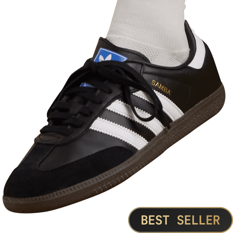 Adidas Samba OG Black Gum On Feet