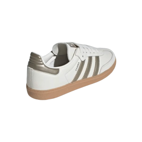 Tênis adidas Samba OG "Off White Cyber Metallic" Feminino Branco
