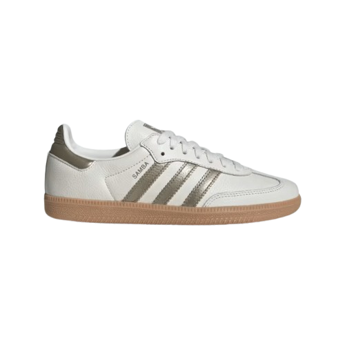 Tênis adidas Samba OG "Off White Cyber Metallic" Feminino Branco