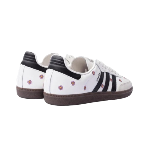 Tênis Adidas Samba OG "White Floral Embroidery" Feminino Branco