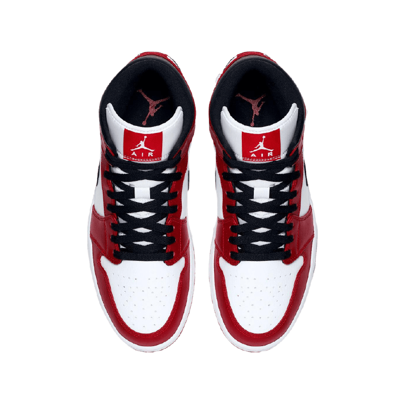 Air Jordan 1 Mid Chicago White Heel