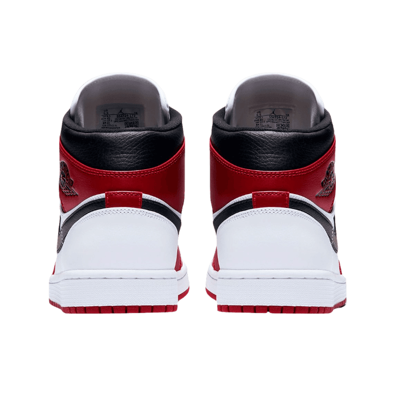 Air Jordan 1 Mid Chicago White Heel