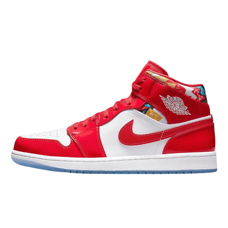 Air Jordan 1 Mid Red Patent