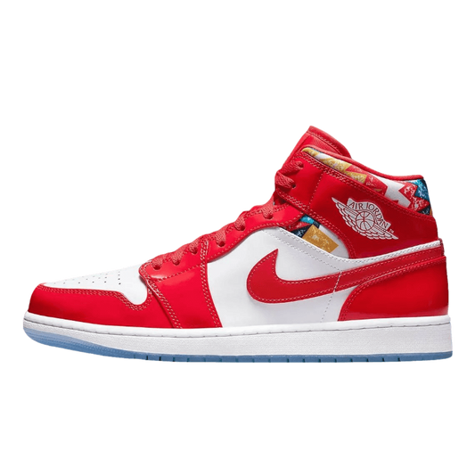 Air Jordan 1 Mid Red Patent