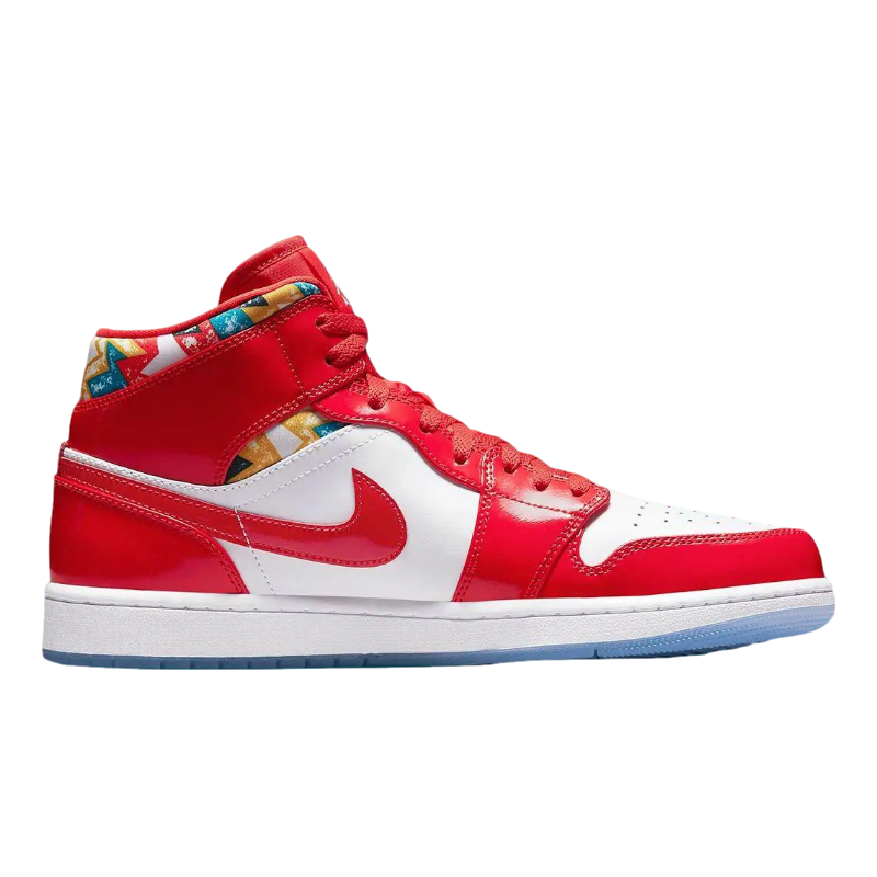Air Jordan 1 Mid Red Patent