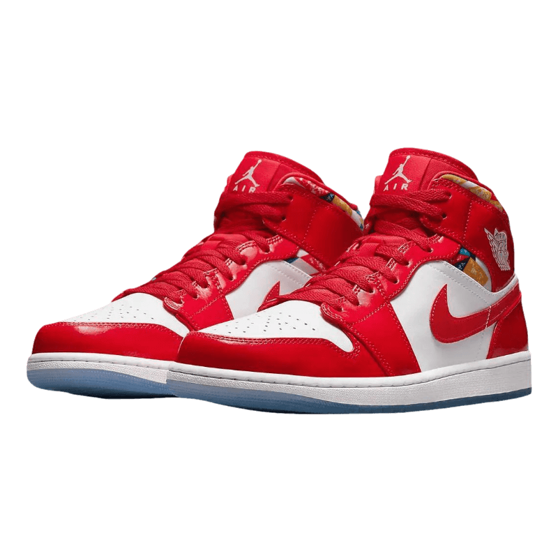 Air Jordan 1 Mid Red Patent