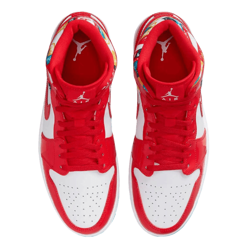 Air Jordan 1 Mid Red Patent