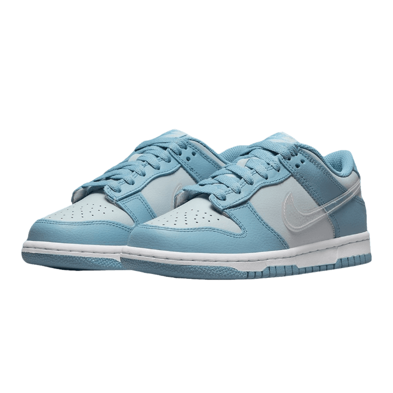 Dunk Low Clear Swoosh Blue