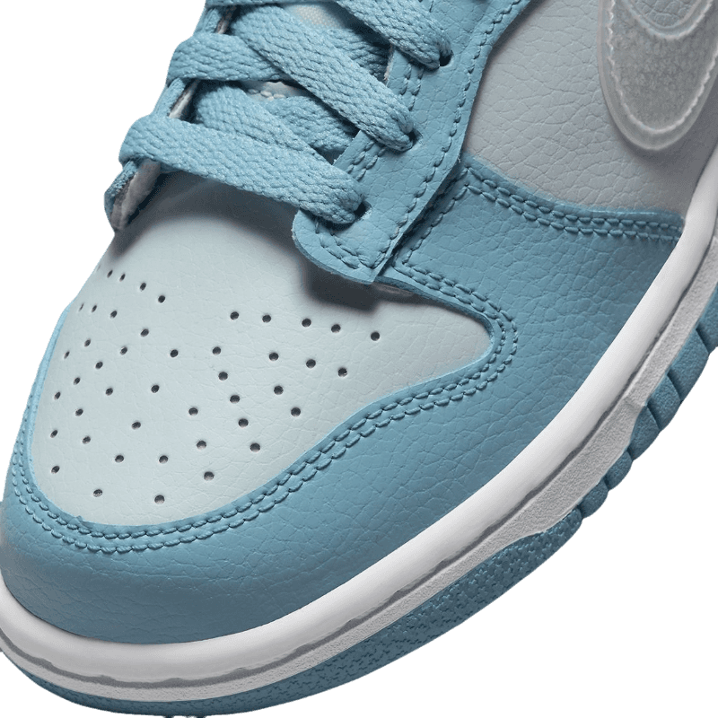Dunk Low Clear Swoosh Blue
