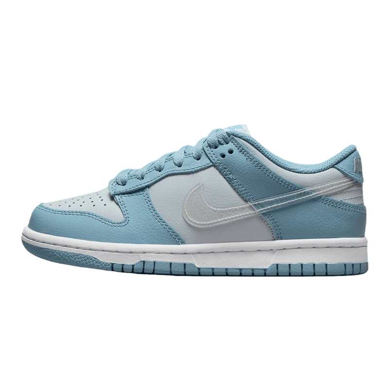 Dunk Low Clear Swoosh Blue