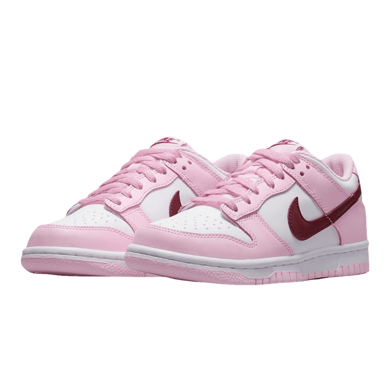 Nike sb dunk low top black pink