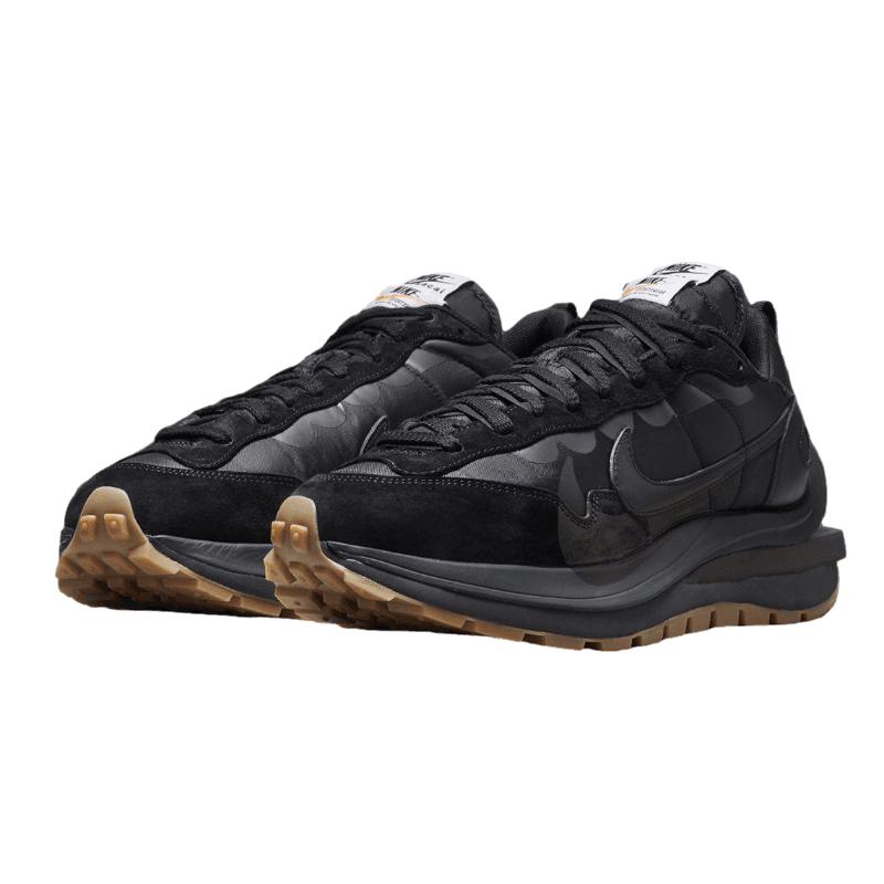 Nike x Sacai VaporWaffle Black and Gum